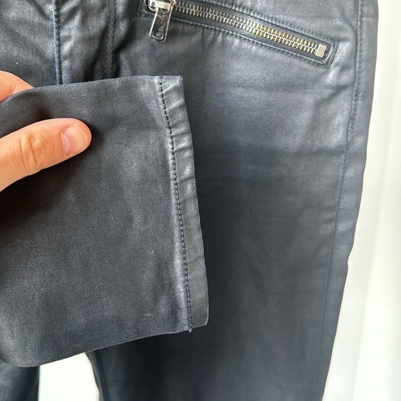 AG Faux Leather Jeans | The Legging Ankle Moto | Black | 27 - Picture 5 of 11